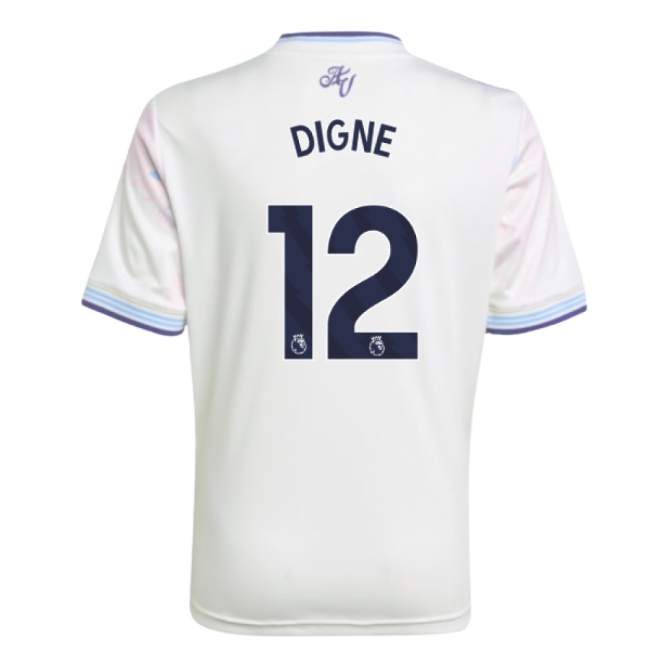 2025-2026 Aston Villa Third Shirt - Kids (Digne 12)-Vantage Point Soccer