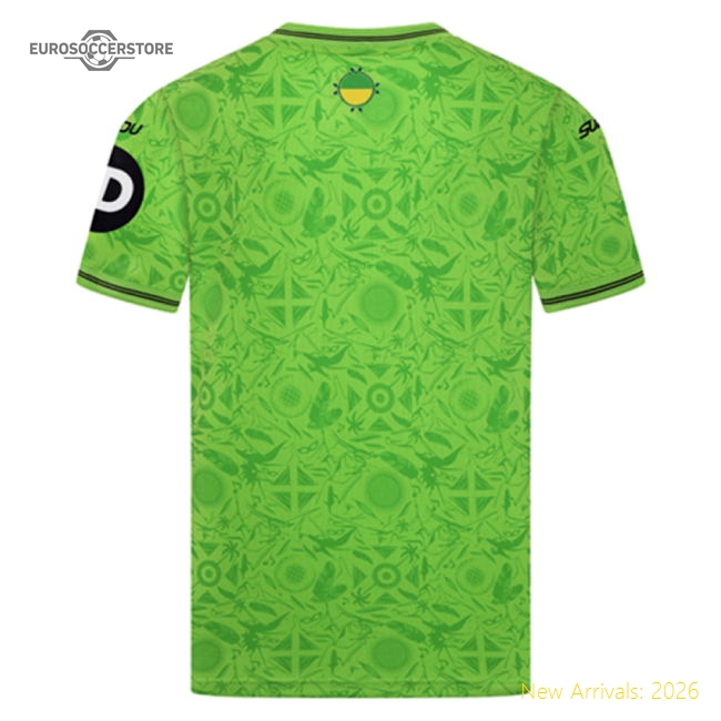 2025-2026 Wolves Goalkeeper Third Shirt (Green) - Kids-Vantage Point Soccer