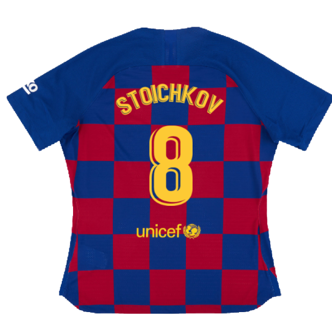 Barcelona 2019-20 Womens Home Shirt (Vaporkit) ((Excellent) S) (STOICHKOV 8)-Vantage Point Soccer