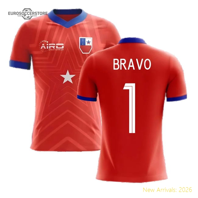 2025-2026 Chile Home Concept Football Shirt (Bravo 1) - Kids-Vantage Point Soccer