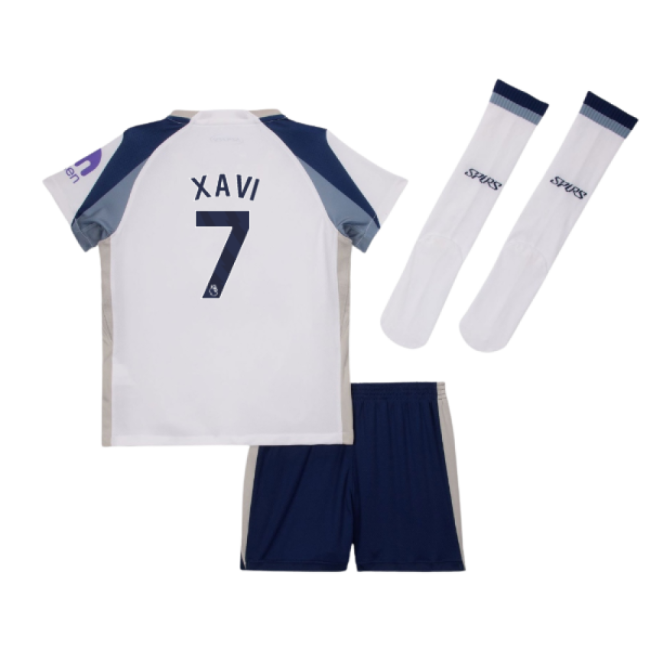 2025-2026 Tottenham Home Little Kids Mini Kit (Xavi 7)-Vantage Point Soccer