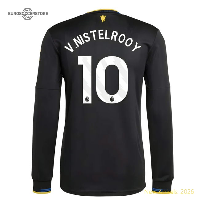 2025-2026 Man Utd Authentic Long Sleeve Third Shirt (V.Nistelrooy 10)-Vantage Point Soccer