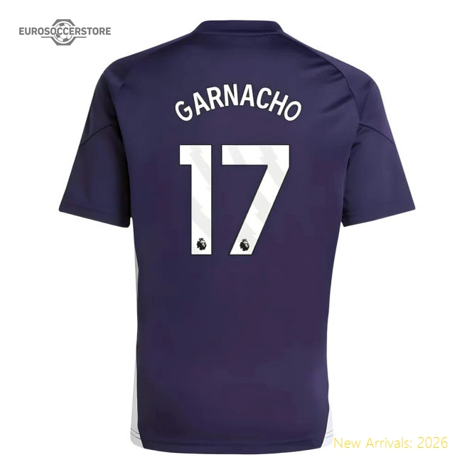 2025-2026 Man Utd Training Jersey (Aurora Plum) - Kids (Garnacho 17)-Vantage Point Soccer