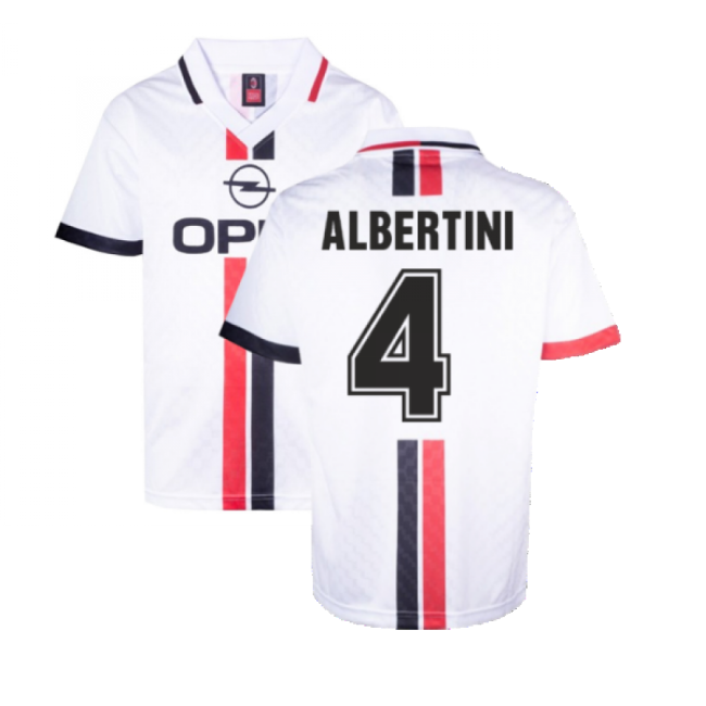 AC Milan 1996 Away Retro Shirt (Albertini 4)-Vantage Point Soccer