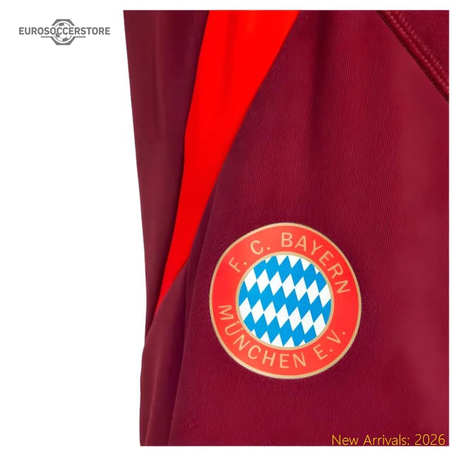 2024-2025 Bayern Munich EU Wind Pants (Shadow Red)-Vantage Point Soccer