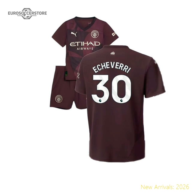 2024-2025 Man City Third Mini Kit (Echeverri 30)-Vantage Point Soccer