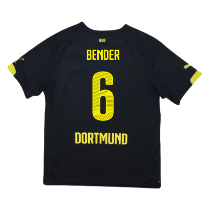 Borussia Dortmund 2014-16 Away Shirt ((Excellent) S) (Bender 6)-Vantage Point Soccer