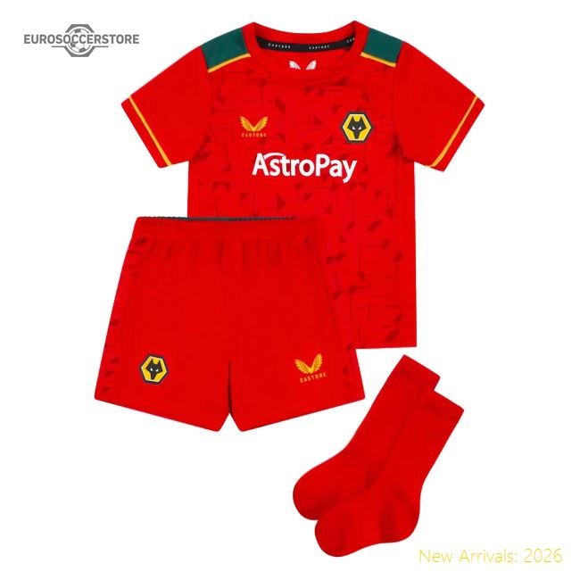 2023-2024 Wolves Away Mini Kit-Vantage Point Soccer