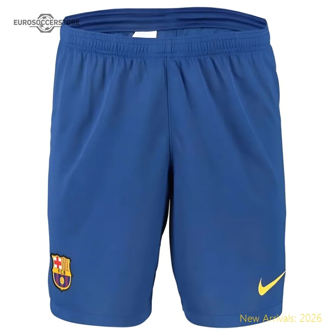 2019-2020 Barcelona Home Nike Football Shorts (Blue)-Vantage Point Soccer