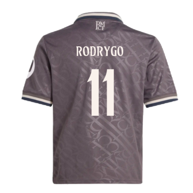 2024-2025 Real Madrid Third Youth Kit (Rodrygo 11)-Vantage Point Soccer
