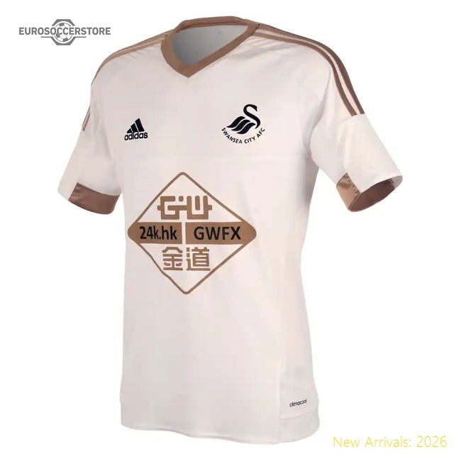 2015-2016 Swansea City Adidas Home Football Shirt (Kids)-Vantage Point Soccer