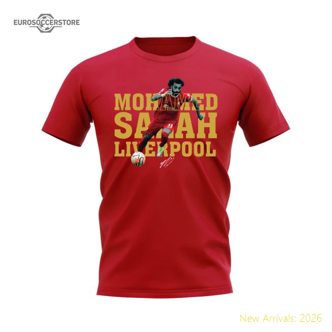 Mohamed Salah Liverpool Player Tee (Red)-Vantage Point Soccer