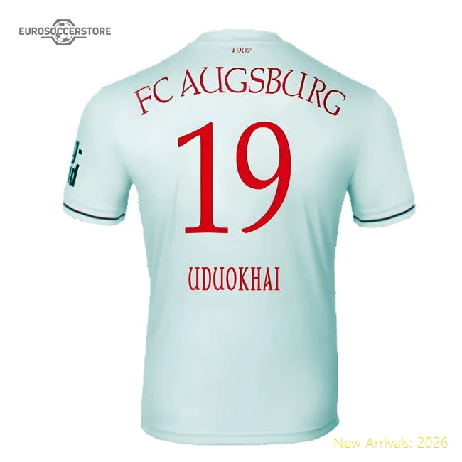 2024-2025 FC Augsburg Home Shirt (Uduokhai 19)-Vantage Point Soccer
