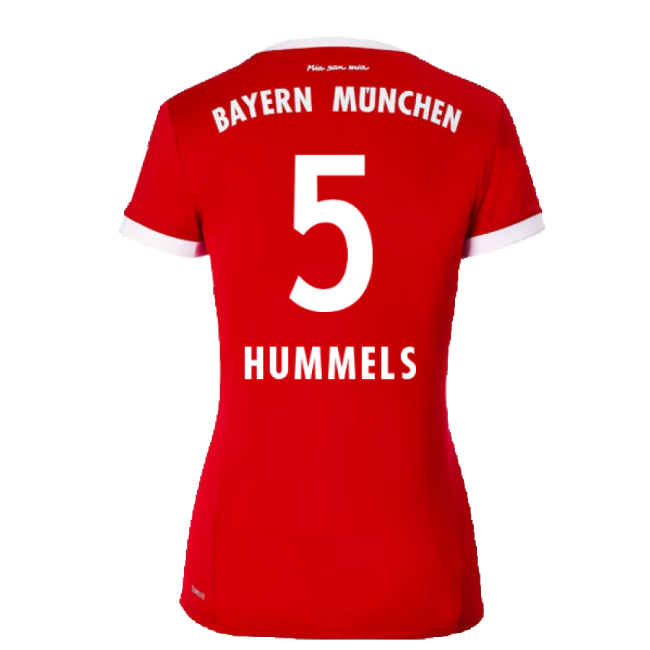 Bayern Munich 2017-18 Womens Home Shirt (XL) ((Excellent) XL) (Hummels 5)-Vantage Point Soccer