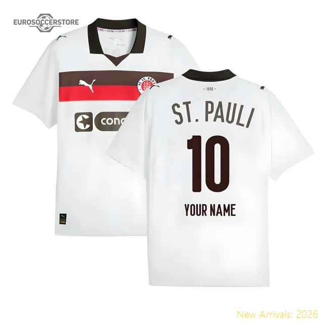 2025-2026 St Pauli Away Shirt (Your Name)-Vantage Point Soccer