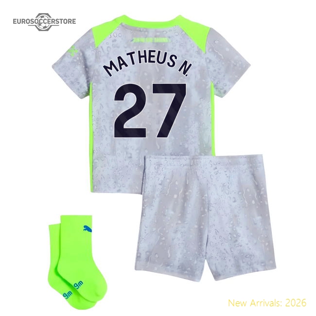 2025-2026 Man City Third Baby Kit (Matheus N. 27)-Vantage Point Soccer