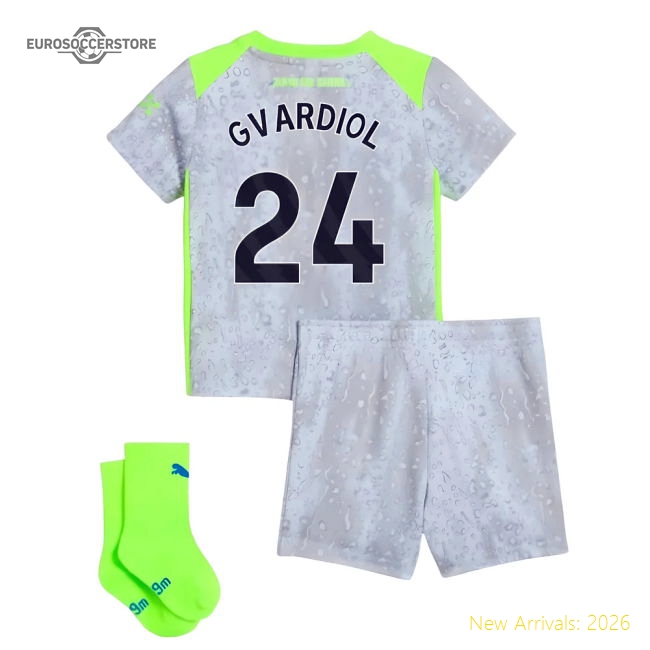 2025-2026 Man City Third Baby Kit (Gvardiol 24)-Vantage Point Soccer