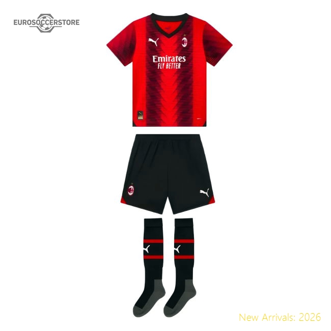 2023-2024 AC Milan Home Mini Kit-Vantage Point Soccer
