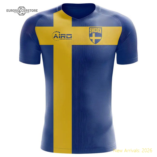 2025-2026 Sweden Flag Concept Football Shirt-Vantage Point Soccer