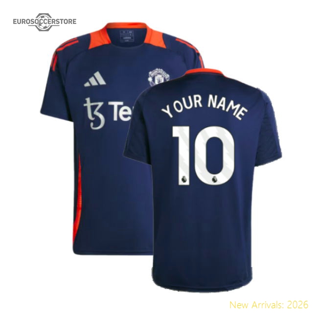 2024-2025 Man Utd Training Jersey (Night Indigo) (Your Name)-Vantage Point Soccer