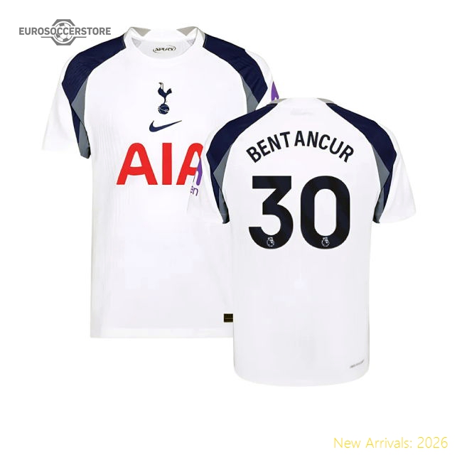 2025-2026 Tottenham Hotspur Authentic Home Shirt (Bentancur 30)-Vantage Point Soccer