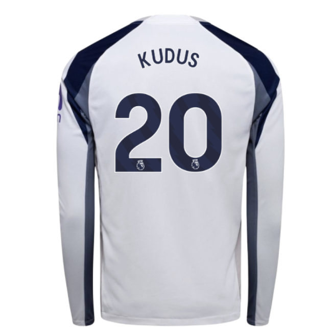2025-2026 Tottenham Long Sleeve Home Shirt (Kudus 20)-Vantage Point Soccer