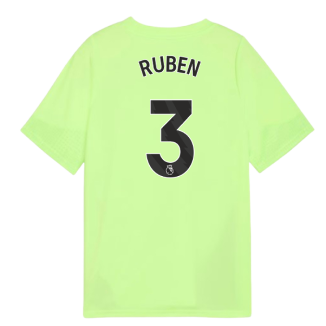 2025-2026 Man City Training Jersey (Fizzy Apple) - Kids (Ruben 3)-Vantage Point Soccer