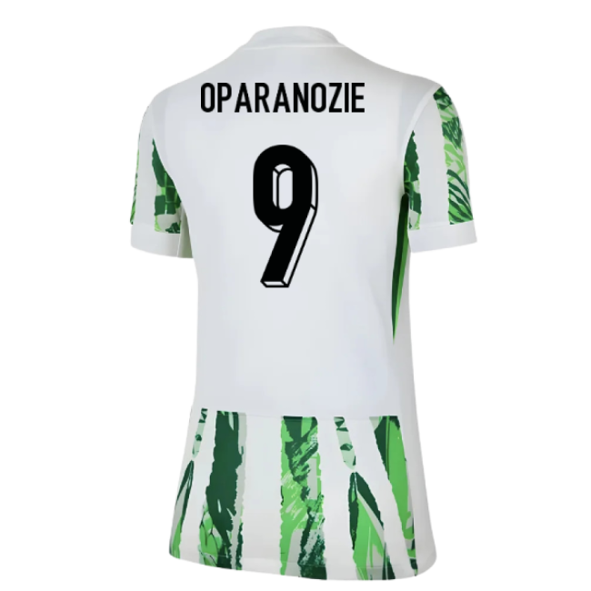 2025-2026 Nigeria Womens Team Away Shirt (Ladies) (Oparanozie 9)-Vantage Point Soccer
