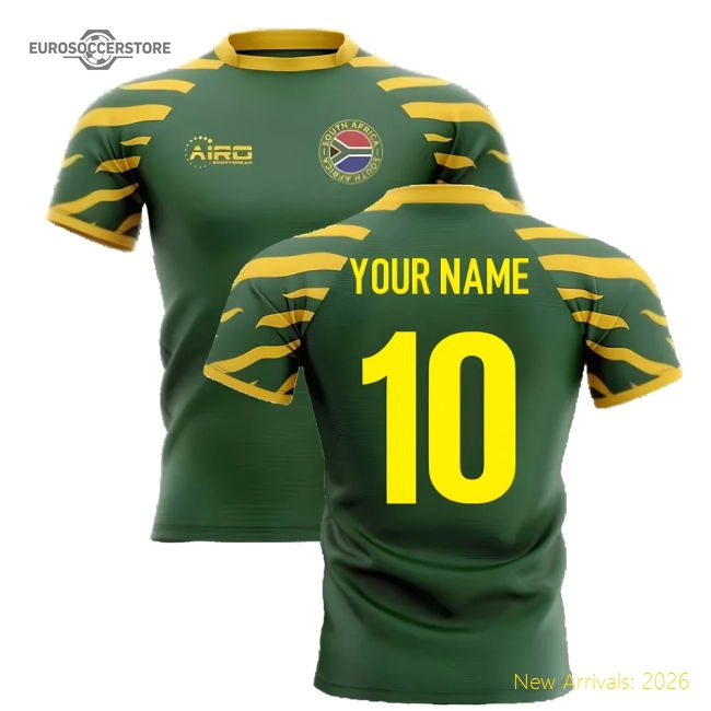 2025-2026 South Africa Springboks Home Concept Rugby Shirt (Your Name)-Vantage Point Soccer
