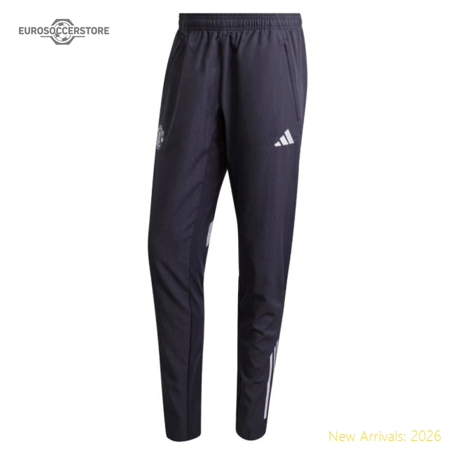 2025-2026 Man Utd Presentation Pants (Aurora Black)-Vantage Point Soccer