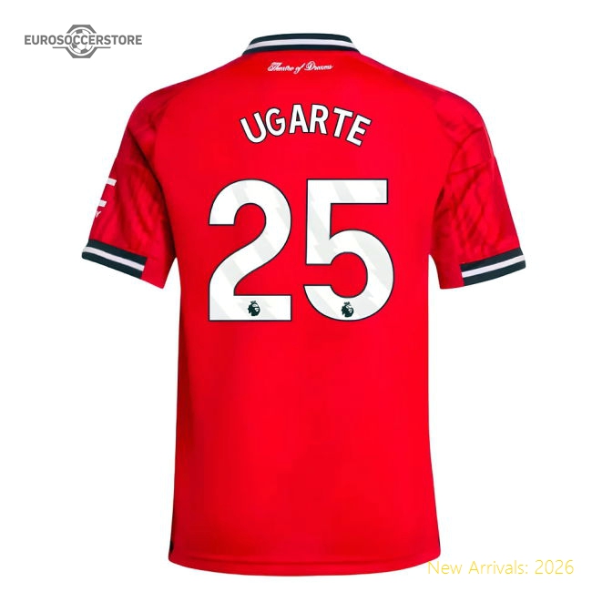 2025-2026 Man Utd Home Shirt (Kids) (Ugarte 25)-Vantage Point Soccer