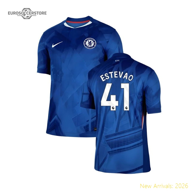 2025-2026 Chelsea Home Shirt (Estevao 41)-Vantage Point Soccer