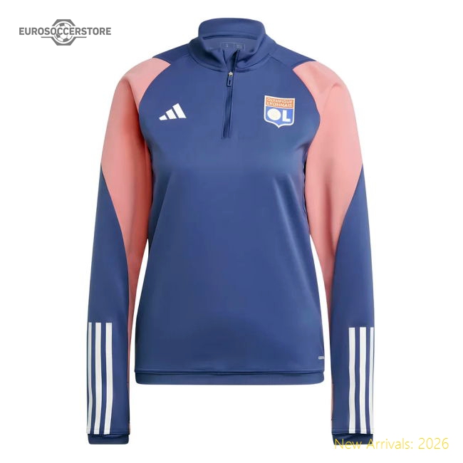2023-2024 Olympique Lyon Training Top (Tech Indigo)-Vantage Point Soccer