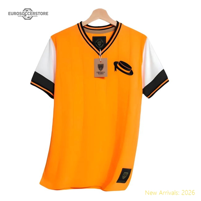Luton The Hatter Home Retro Football Shirt-Vantage Point Soccer