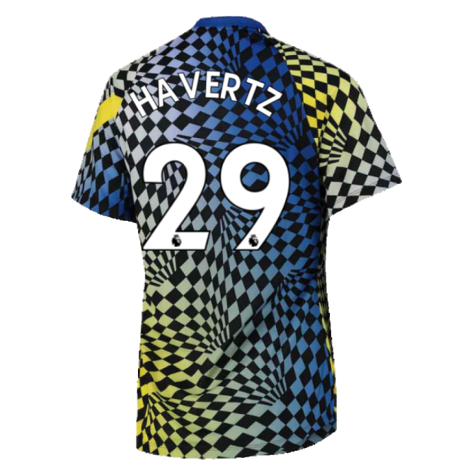 2021-2022 Chelsea Dry Pre-Match Training Shirt (Blue) (HAVERTZ 29)-Vantage Point Soccer