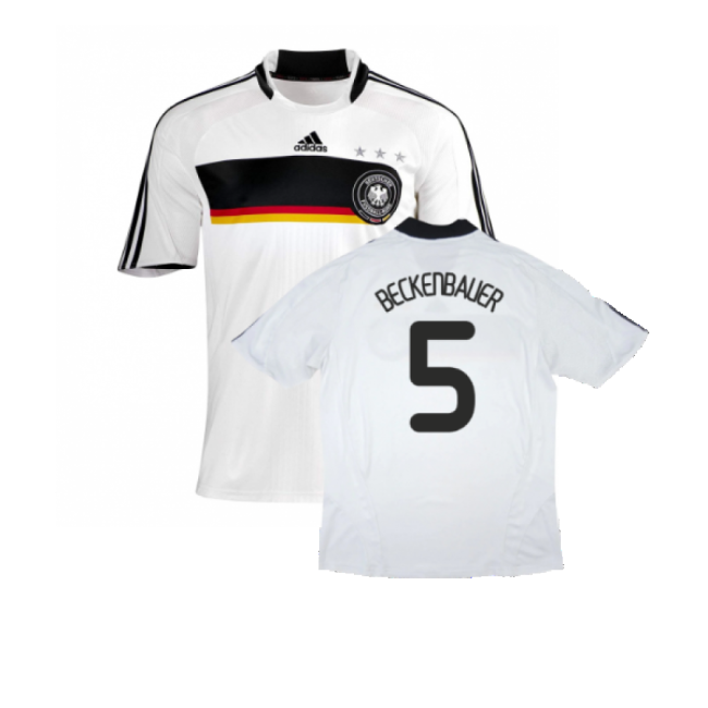 Germany 2008-09 Home Shirt ((Good) S) (BECKENBAUER 5)-Vantage Point Soccer