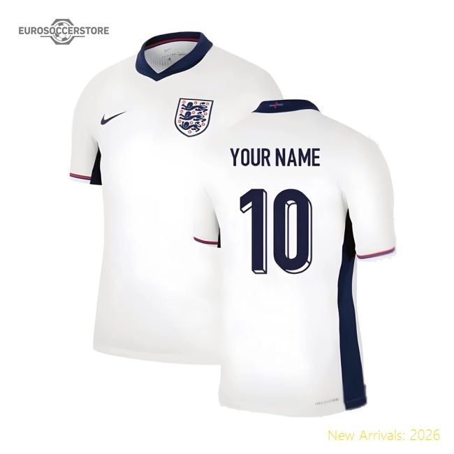 2024-2025 England Home Match Dri-Fit ADV Authentic Shirt (Your Name)-Vantage Point Soccer