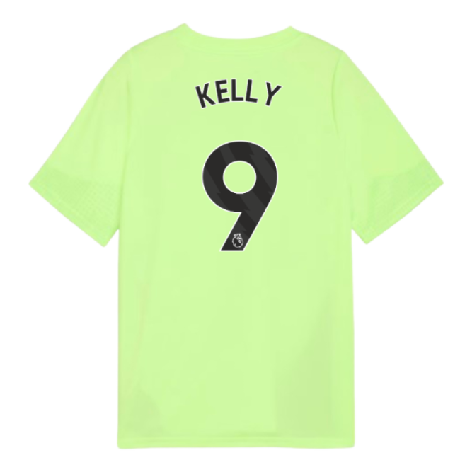 2025-2026 Man City Training Jersey (Fizzy Apple) - Kids (Kelly 9)-Vantage Point Soccer