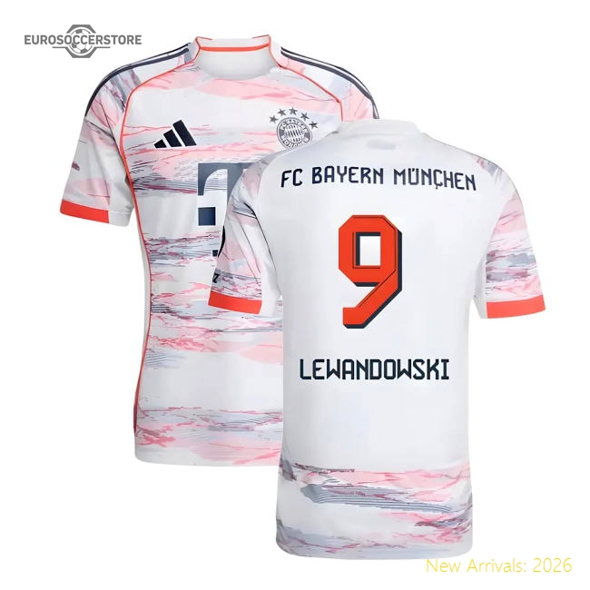 2025-2026 Bayern Munich Away Shirt (Lewandowski 9)-Vantage Point Soccer