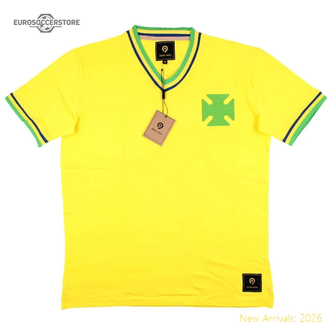 False Nein Brazil Home Football Shirt-Vantage Point Soccer
