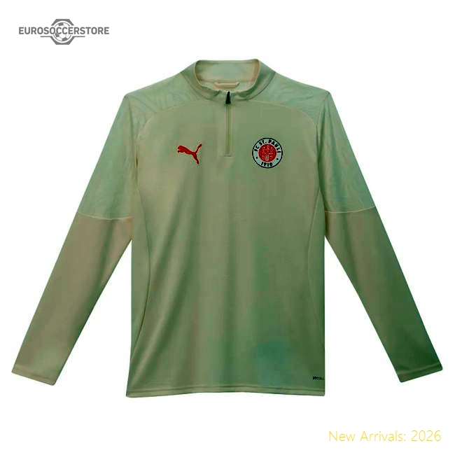 2024-2025 St Pauli Training 1/4 Zip Top (Sugared Almond)-Vantage Point Soccer