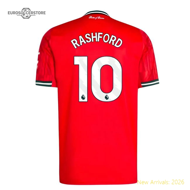 2025-2026 Man Utd Home Shirt (Rashford 10)-Vantage Point Soccer
