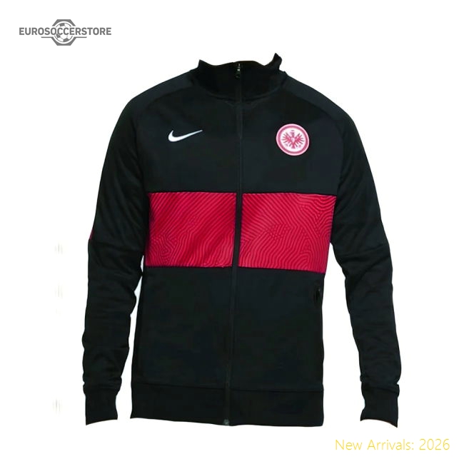2020-2021 Eintracht Frankfurt I96 Anthem Jacket (Black)-Vantage Point Soccer