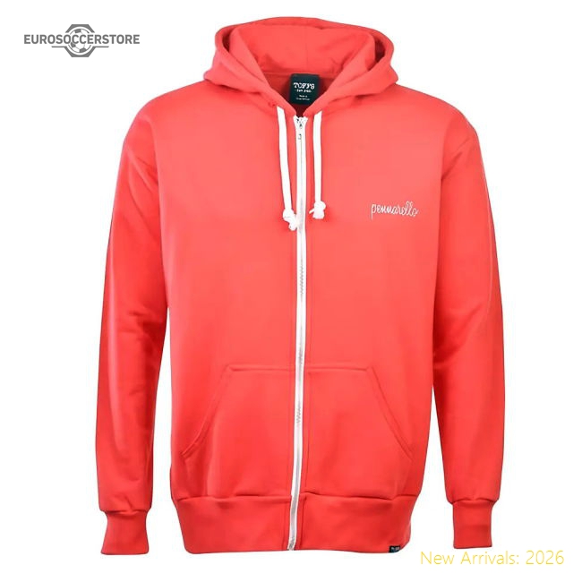 Manchester Reds Retro I Am Cantona Zipped Hoodie (Red)-Vantage Point Soccer