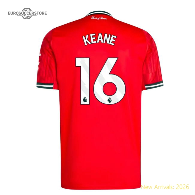2025-2026 Man Utd Home Shirt (Keane 16)-Vantage Point Soccer