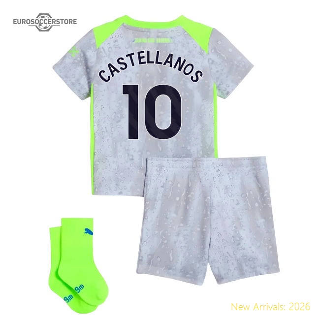 2025-2026 Man City Third Baby Kit (Castellanos 10)-Vantage Point Soccer