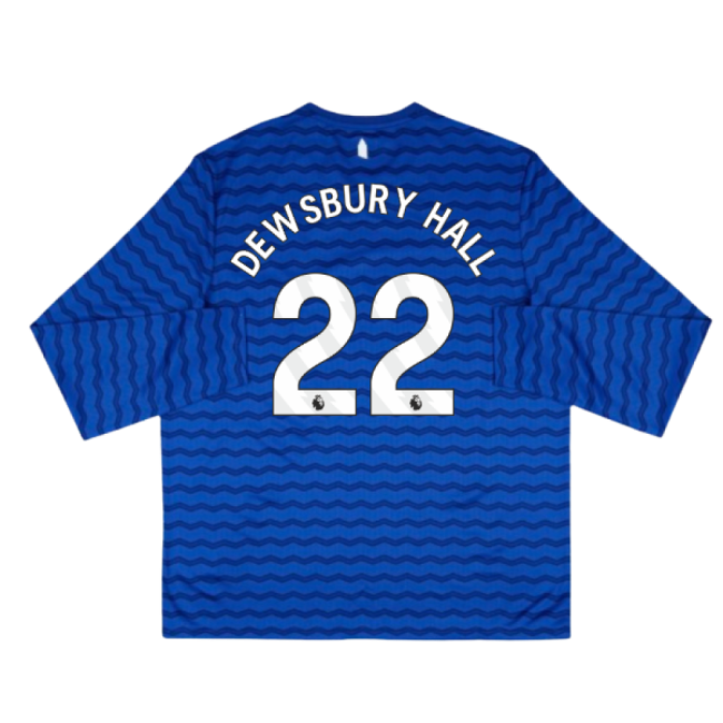 2025-2026 Everton Home Long Sleeve Shirt (Dewsbury Hall 22)-Vantage Point Soccer