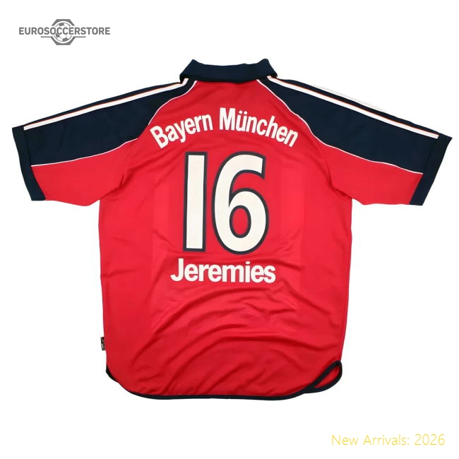Bayern Munich 1999-01 Home Shirt (M) Jeremies #16 (Excellent)-Vantage Point Soccer