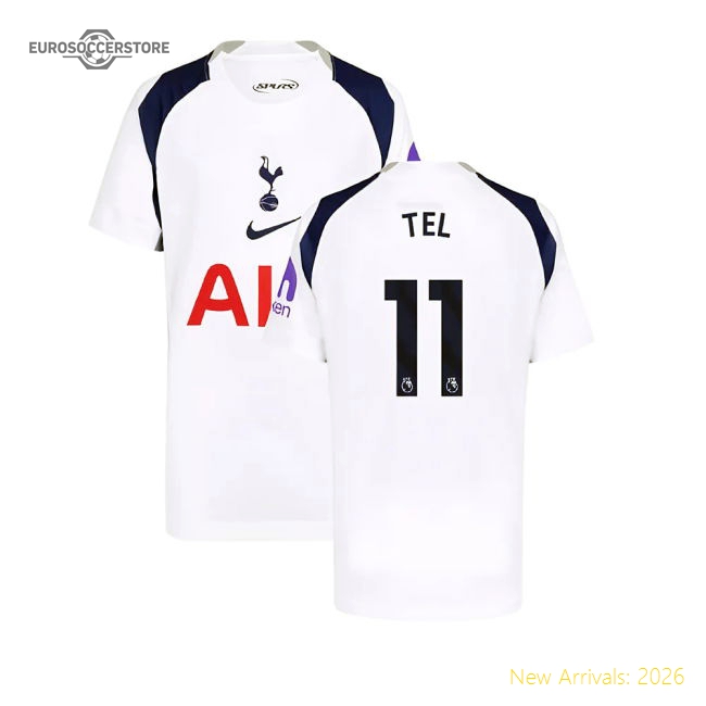 2025-2026 Tottenham Hotspur Home Shirt (Kids) (Tel 11)-Vantage Point Soccer