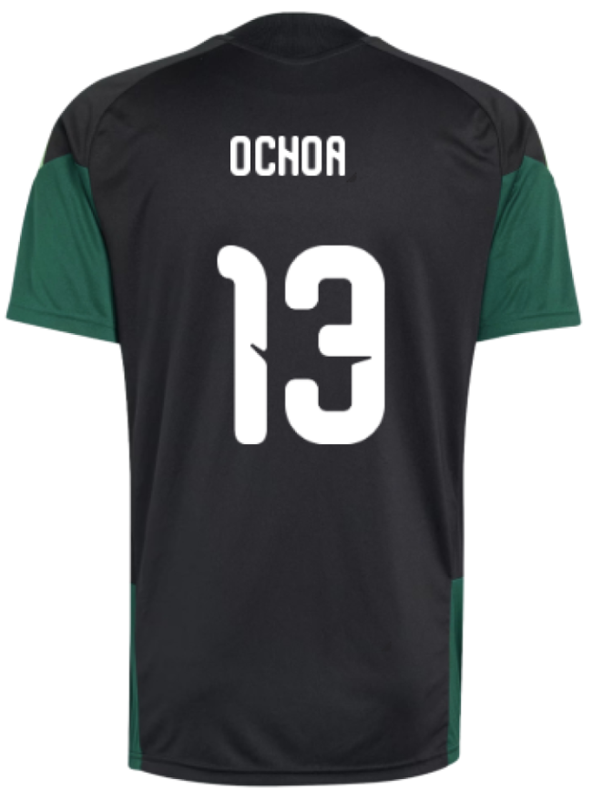 2026-2027 Mexico Training Jersey (Black) (Ochoa 13)-Vantage Point Soccer